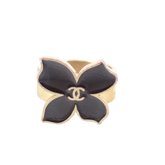 Chanel Camelia CC Gold Ring 2704 - Picture 1 of 4